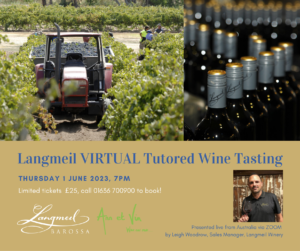Langmeil virtual tutored wine tasting at Ann Et Vin live from Australia
