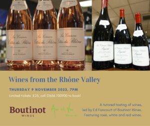 Rhône Valley wine tasting at Ann et Vin