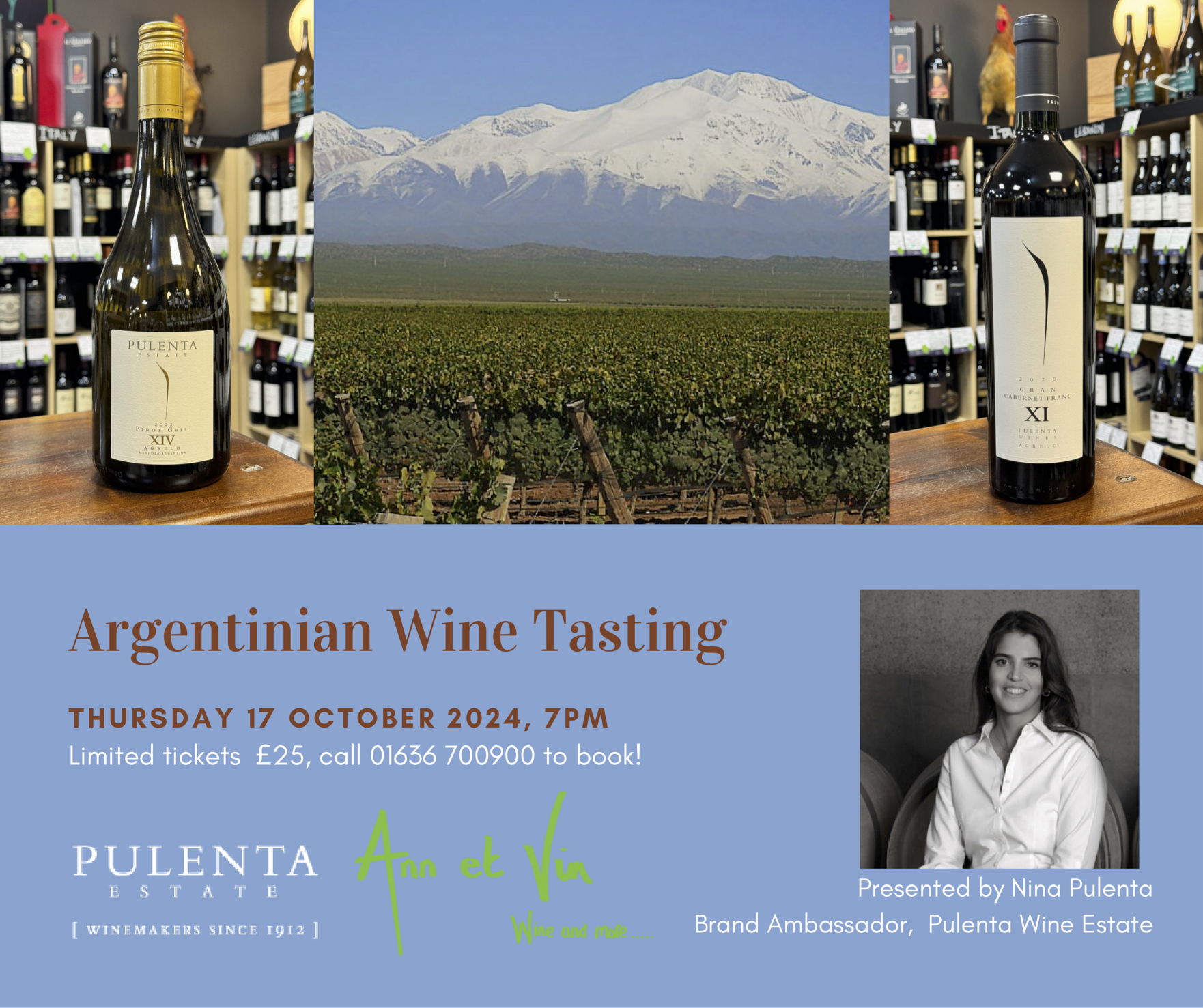Argentinian Wine Tasting at Ann et Vin in Newark